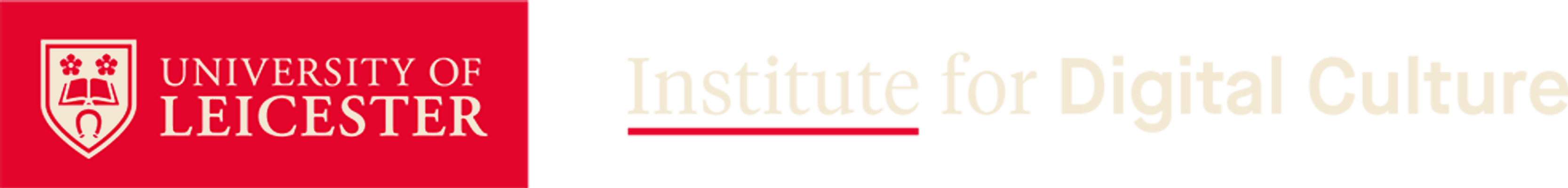 Institute for Digital Culture, University of Leicester logo