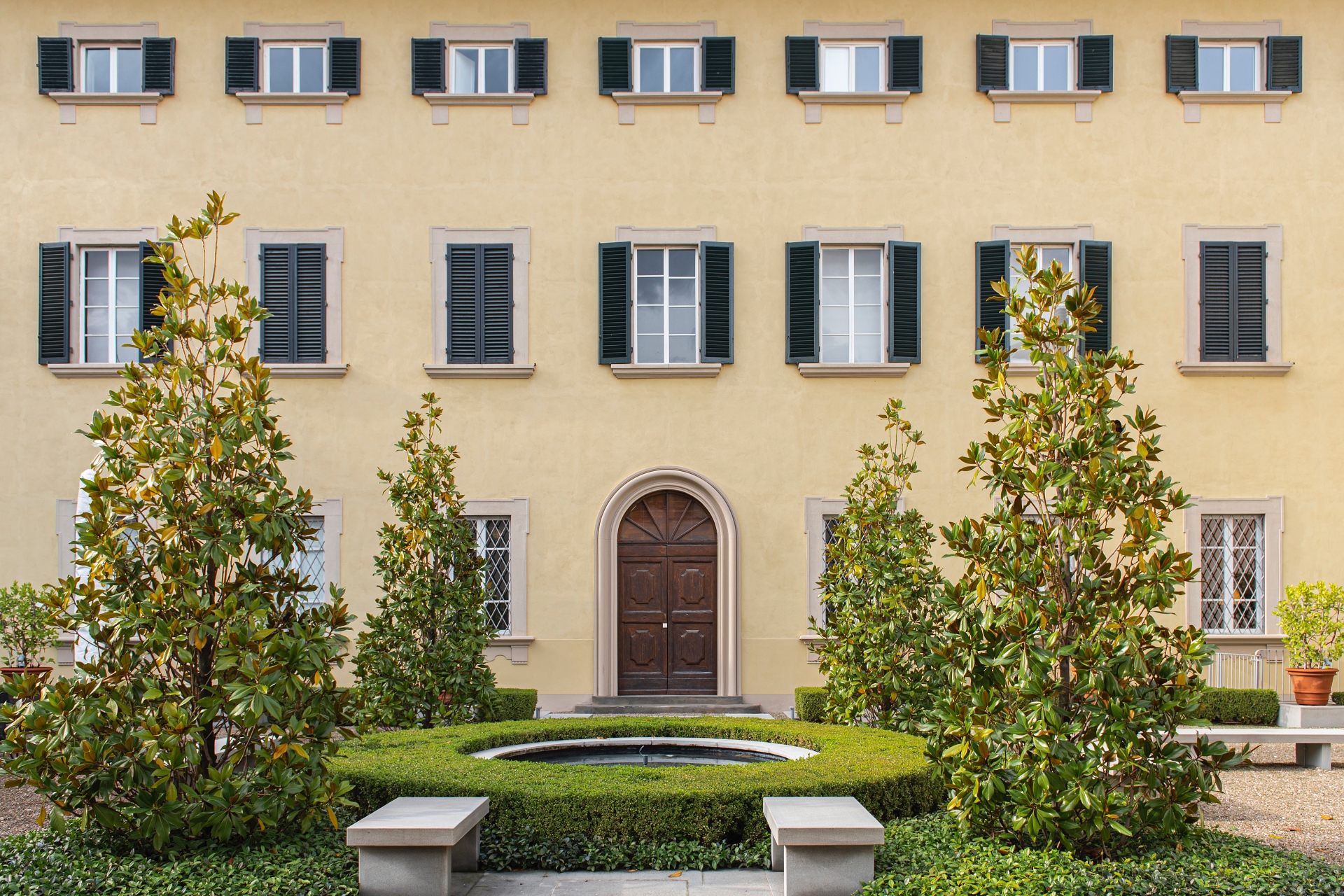 The garden of the Monash University Prato Centre